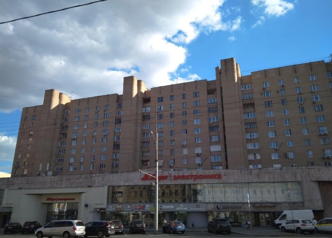 фасад дома, здание по адресу г Москва, ул Красная Пресня, д 23 к Б стр 1